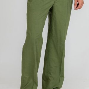 Green Solid Dusty Mist Pajama For Men - Image 1