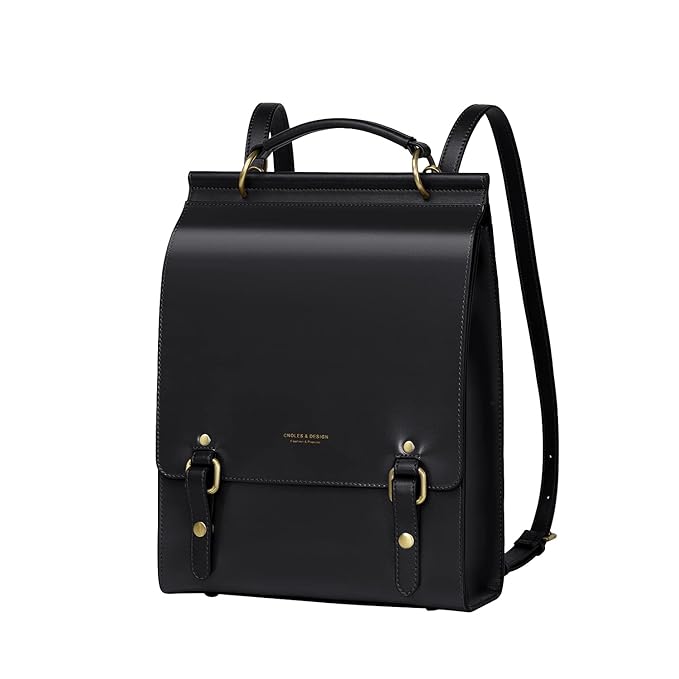 Cnoles Backpack Purse for Women Genuine Leather Anti-theft Vintage Bag