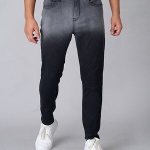 Old Grey Men's Black Washed Skinny Fit Jeans