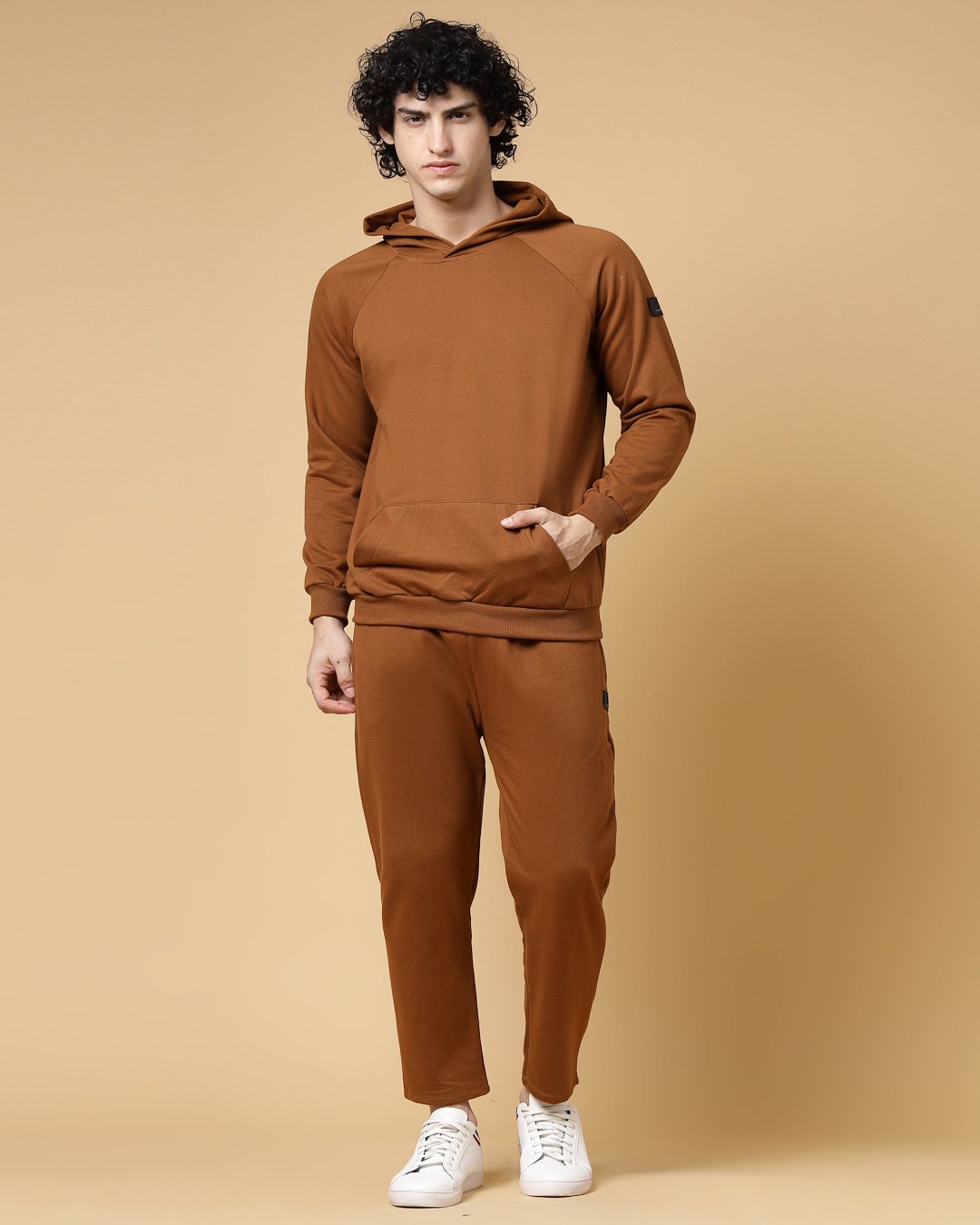 Men's Brown Oversized Co-ordinates
