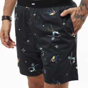 Buy Men's Black Rick & Morty All Over Printed Boxers Online in India - Image 1