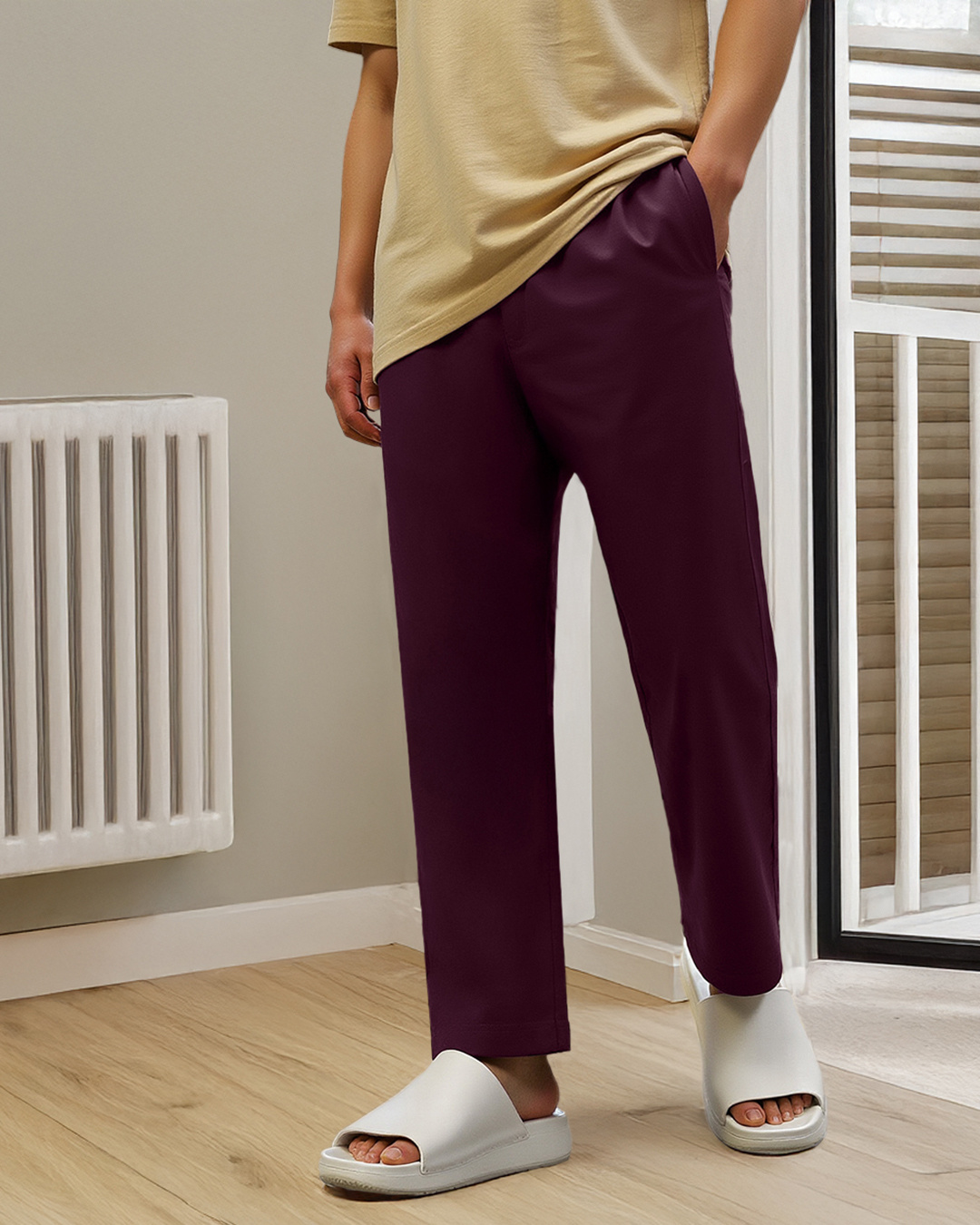 Buy Men's Maroon Pyjamas Online in India