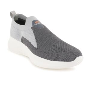HRX by Hrithik Roshan Men Grey Colourblocked Contrast Sole Slip On Sneakers