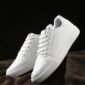 HRX by Hrithik Roshan Men White Perforations Comfort Insole Basics Sneakers