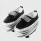 THE WHITE POLE Women Textured Embellished Comfort Insole Slip-On Sneakers