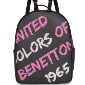 United Colors of Benetton Printed PU Structured Ergonomic Bag - Image 1