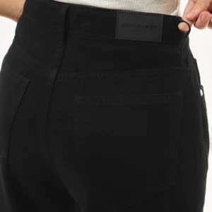 Women's Black Baggy Wide Leg Jeans - Image 3